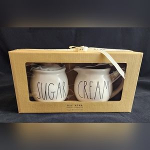 RAE DUNN SUGAR & CREAM SET